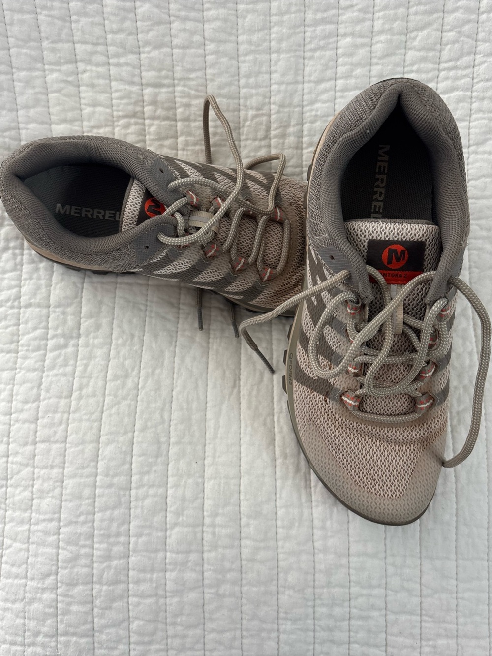 Merrell Women's Taupe/Gray Lightweight Trail Sneakers size6
